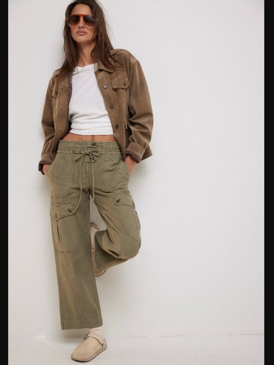 Free People Pants - Free People We The Free Park Ave Pull-On Cargo Pants in Adventurer